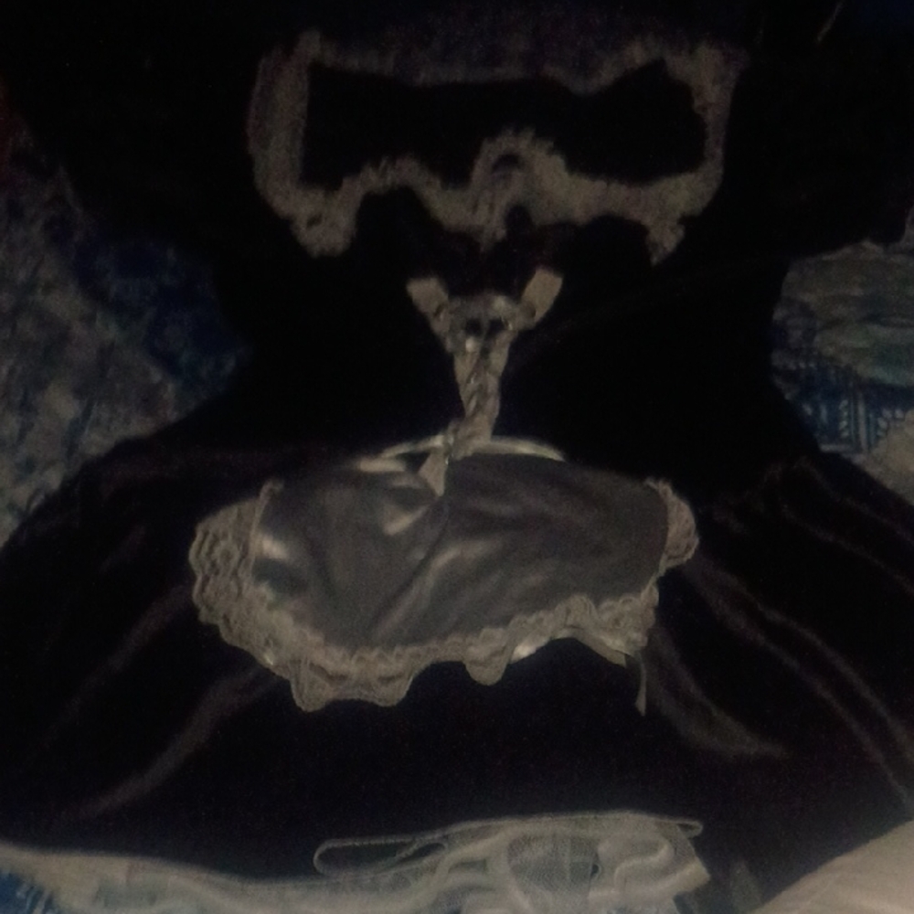 Elegant Black and White Lace Maids Costume
